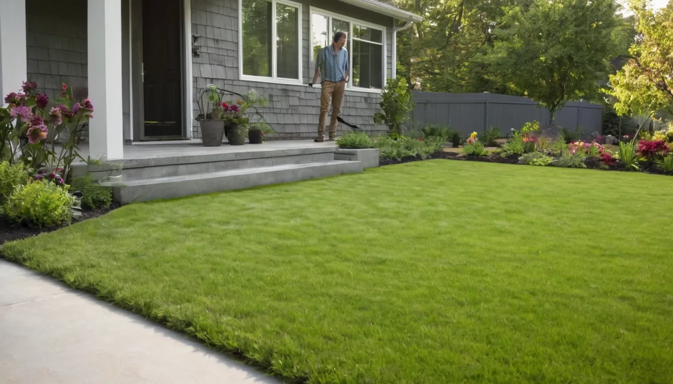 A new gray concrete patio beside a home in Princeton with outdoor table and chairs
